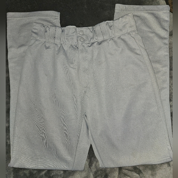 Men's Wilson Gray Baseball Straight Leg Pants. Size Large, Used Condition. - Picture 4 of 6